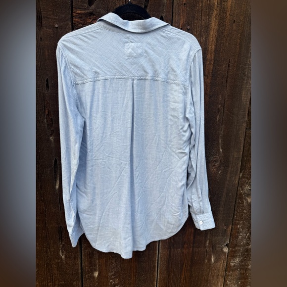 Rails Hunter Top in Heather Chambray Button Up Long Sleeve Top - Picture 10 of 14